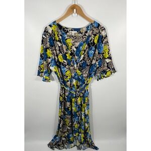 Cato Womens Maxi Wrap Dress 18/20 Multicolor Floral Wedding Guest Formal‎ Event